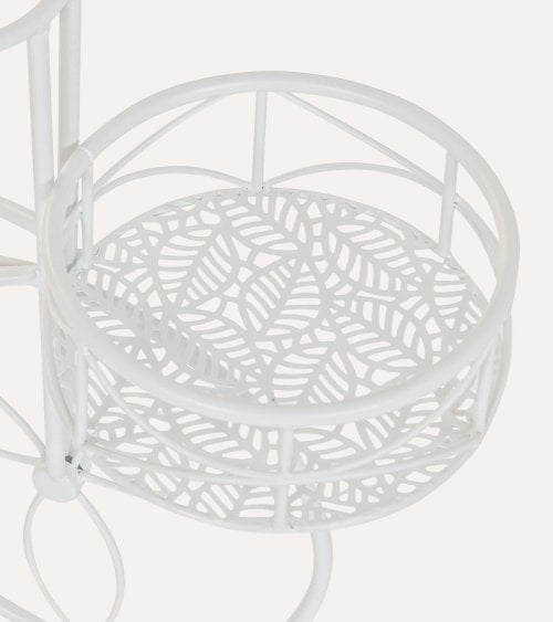 Portamacetas Bicicleta Hojas de Hierro