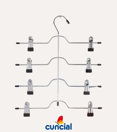 Percha de 4 Niveles para Pantalones con Pinzas