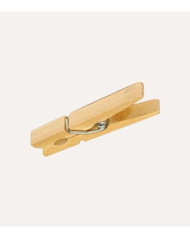 Set de 24 Pinzas Tradicional para Colgar Ropa de Madera