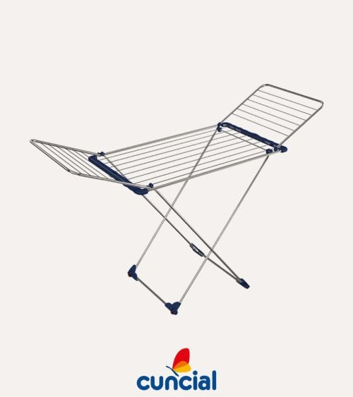 Tendedero Plegable Luxe con 2 Alas de Acero Inoxidable