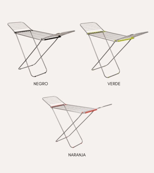 Tendedero Plegable Canarias con 2 Alas de Aluminio y Acero