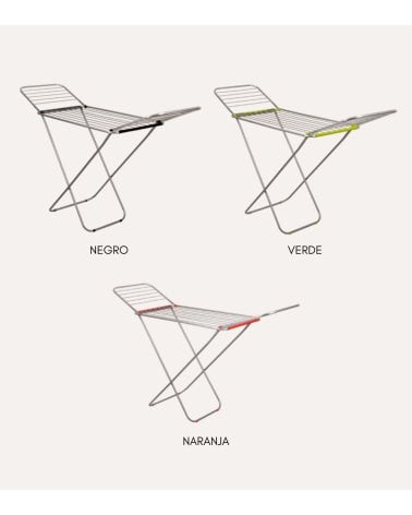 Tendedero Plegable Canarias con 2 Alas de Aluminio y Acero