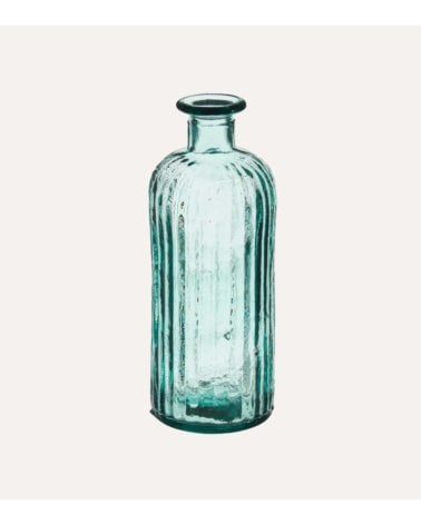 Botella Decorativa con Rayas de Cristal Reciclado