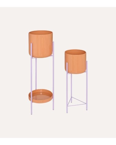 Maceta Cilíndrica Poolside de Metal