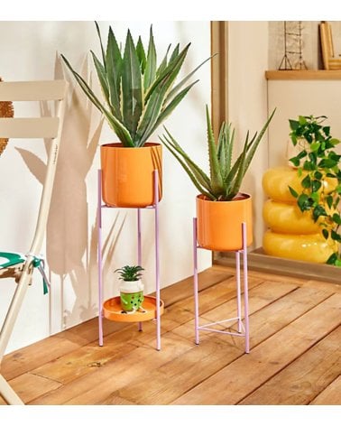 Maceta Cilíndrica Poolside de Metal