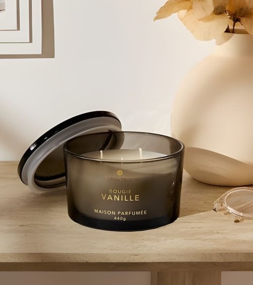 Vela Aromática Glowy de Parafina en Recipiente de Vidrio