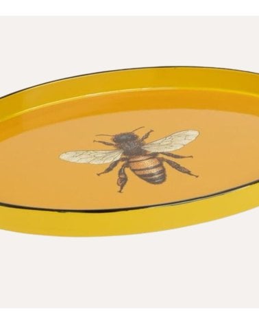 Bandeja Decorativa Oval Abeja Royal de Plástico