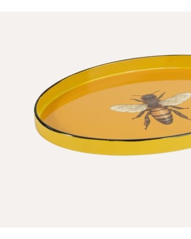 Bandeja Decorativa Oval Abeja Royal de Plástico