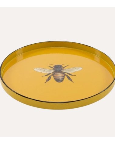 Bandeja Decorativa Redonda Abeja Royal de Plástico