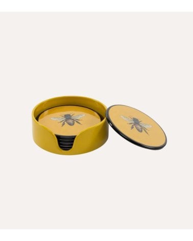 Set de 6 Posavasos Abeja Royal de Plástico