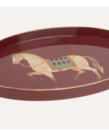 Bandeja Decorativa Oval Caballo Circo de Plástico