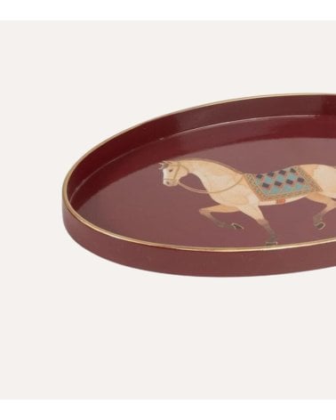 Bandeja Decorativa Oval Caballo Circo de Plástico