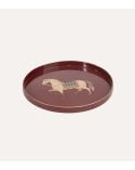 Bandeja Decorativa Redonda Caballo Circo de Plástico