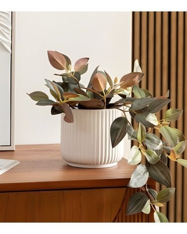 Maceta Nuria Rayada de Dolomita