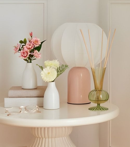 Flores Decorativas Bina en Maceta de Gres