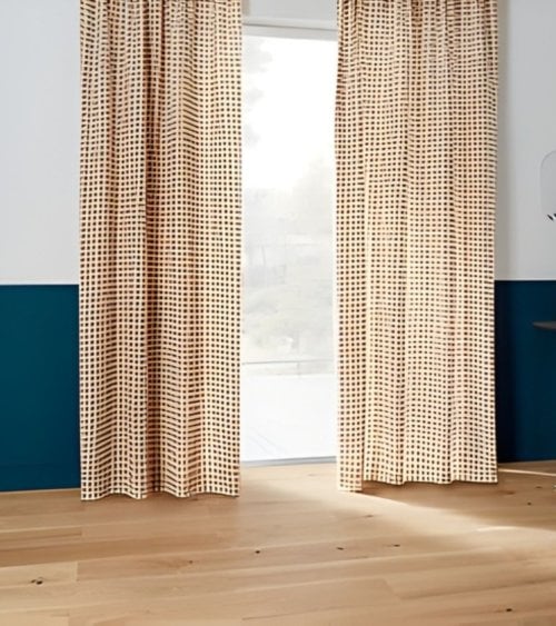 Cortina Groove Vichy de Rayón