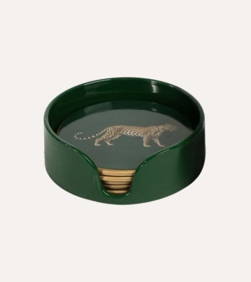 Set de 6 Posavasos Guepardo de Plástico