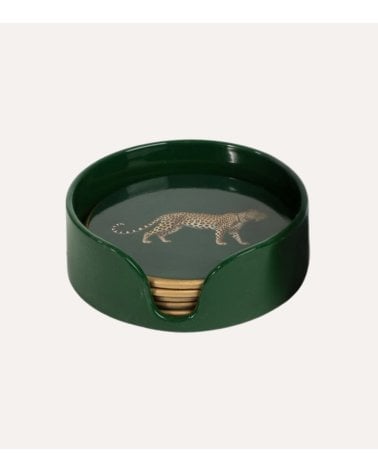 Set de 6 Posavasos Guepardo de Plástico