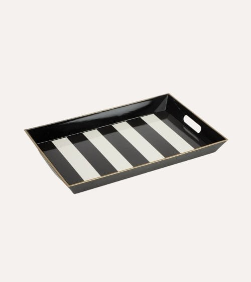 Bandeja Decorativa Rayas Excellence con Asa de Plástico