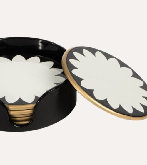 Set de 6 Posavasos Rayas Excellence de Plástico