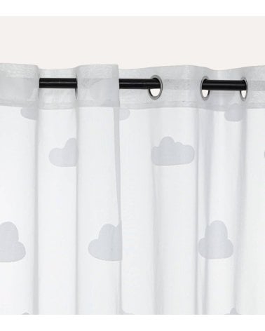 Visillo Infantil Nubes de Poliéster
