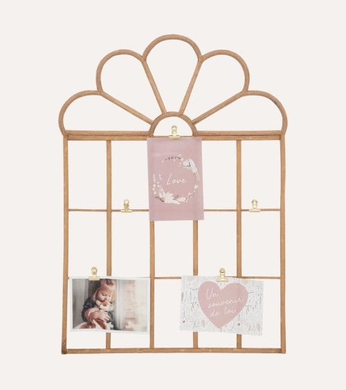 Decoracion de Pared para Fotos de Ratán