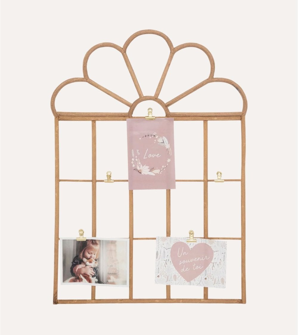 Decoracion de Pared para Fotos de Ratán