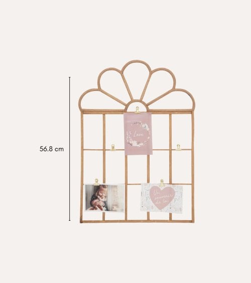 Decoracion de Pared para Fotos de Ratán