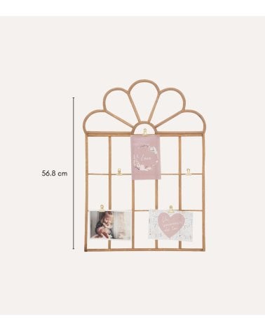 Decoracion de Pared para Fotos de Ratán