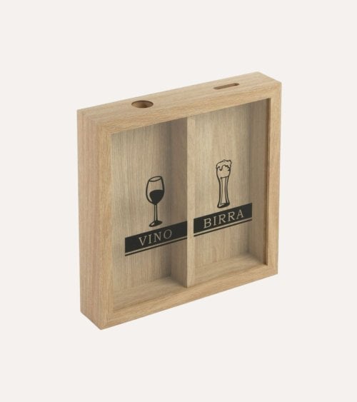 Marco Decorativo Recolector de Corchos de Vino y Chapas de Cerveza