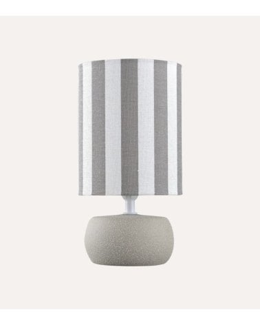 Lámpara de Mesa Rayas de Cerámica