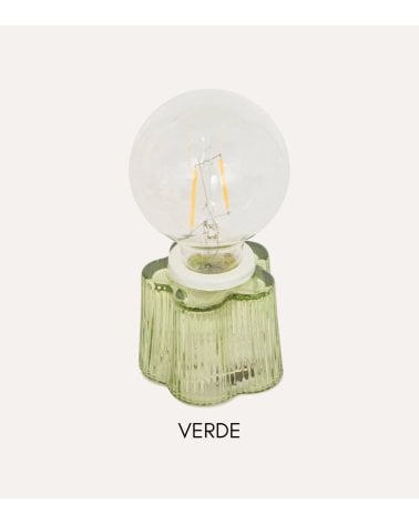 Lámpara de Mesa Flor de Hada de Vidrio