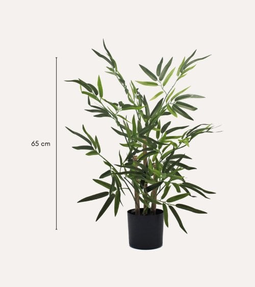 Bambú Decorativo Árbol con Tronco Natural
