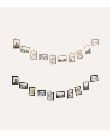 Marco de Fotos Pared Cuerda Lionel de Madera