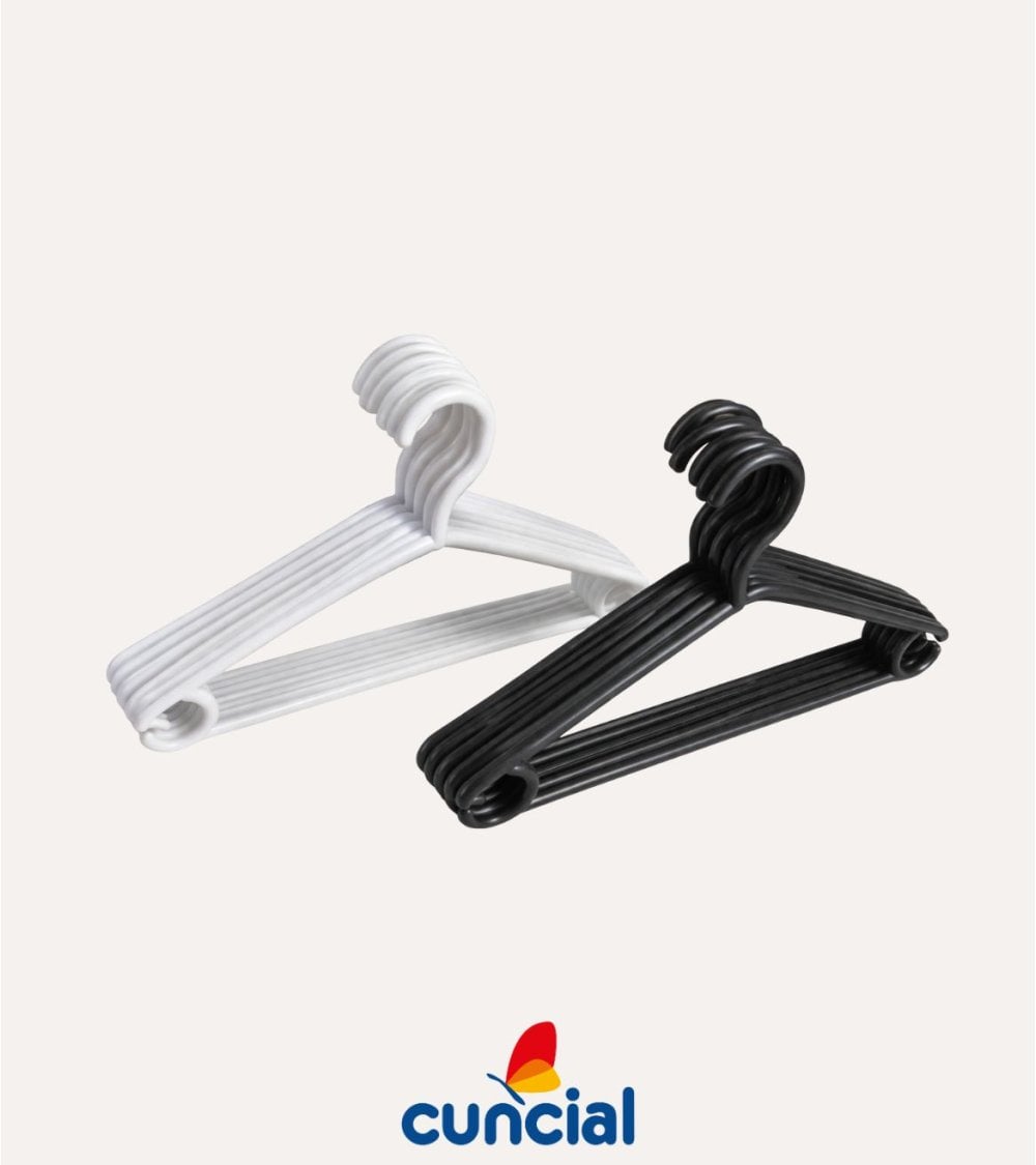 Set de 10 Perchas con Aros de Plástico