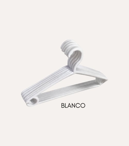 Set de 10 Perchas con Aros de Plástico