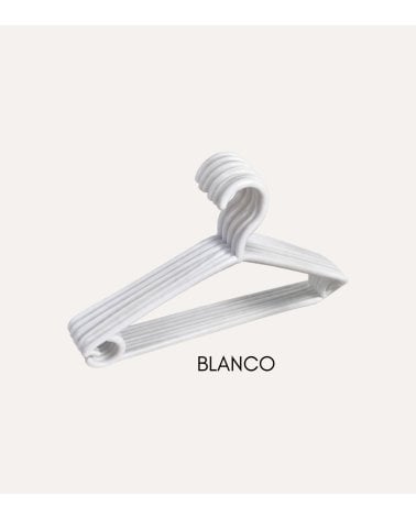 Set de 10 Perchas con Aros de Plástico