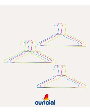 Set de 10 Perchas Neón de Alambre