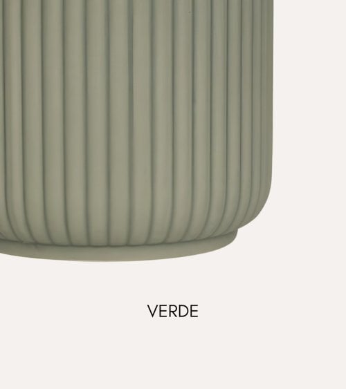 Maceta Nuria Rayada de Dolomita