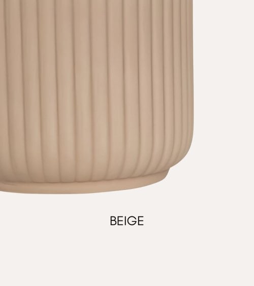 Maceta Nuria Rayada de Dolomita