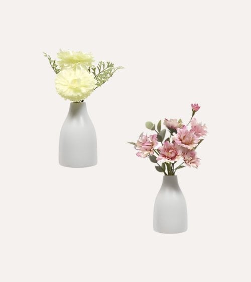 Flores Decorativas Bina en Maceta de Gres