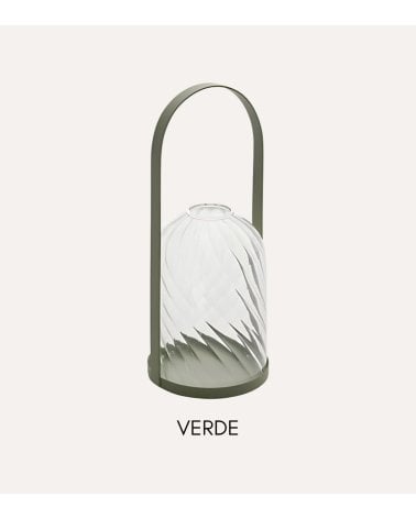 Portavelas Flor de Rosa Estilo Linterna de Metal