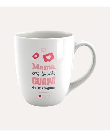 Taza Alta para Mamá Instagram de Cerámica