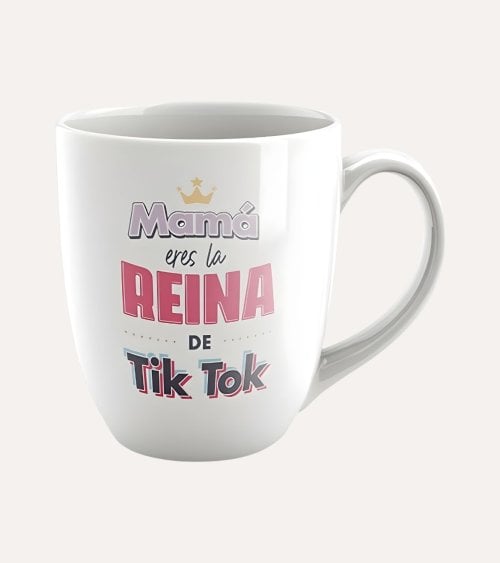 Taza Alta para Mamá Tik Tok de Cerámica
