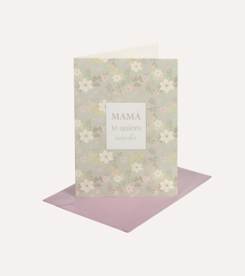 Tarjeta para Regalo con Sobre para Mamá de Papel