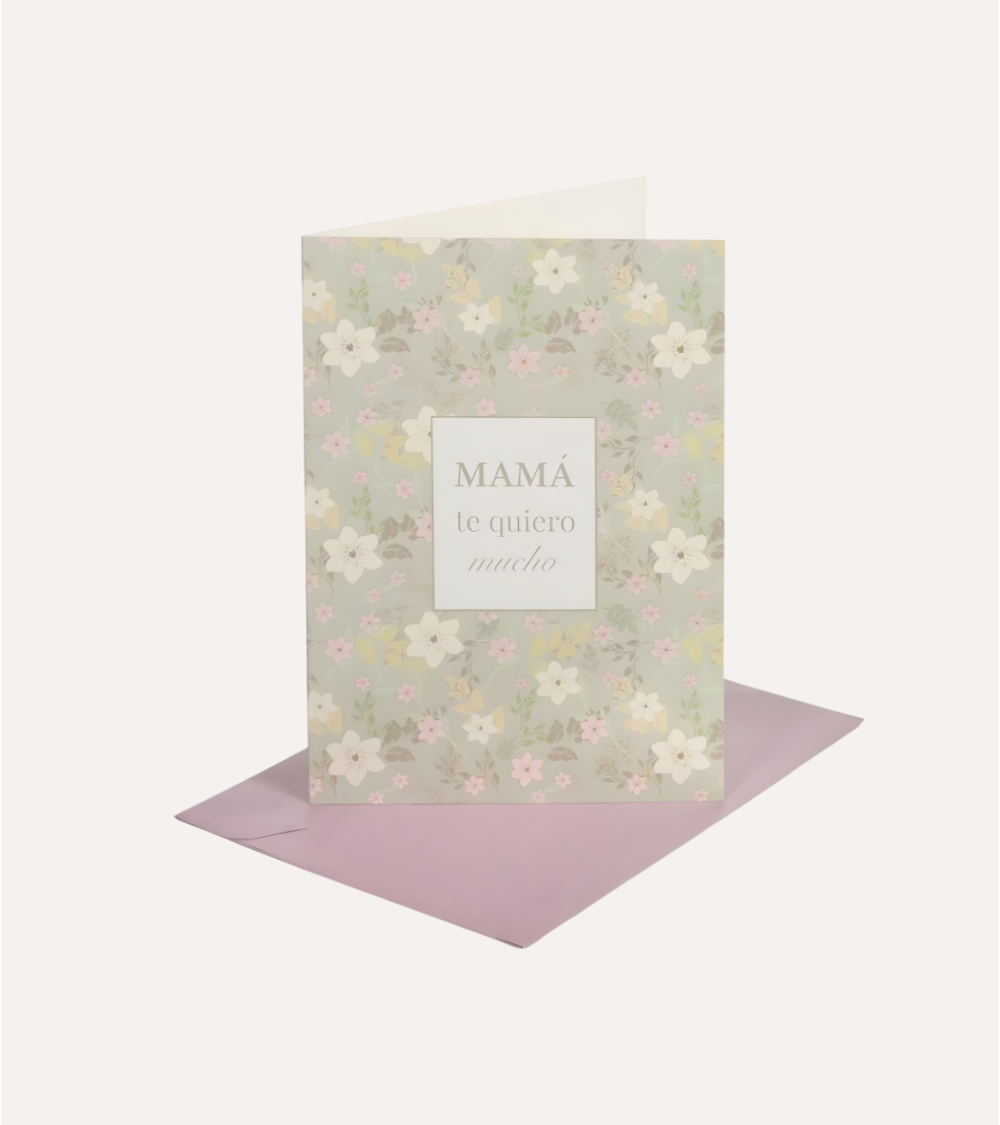 Tarjeta para Regalo con Sobre para Mamá de Papel
