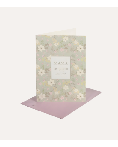 Tarjeta para Regalo con Sobre para Mamá de Papel