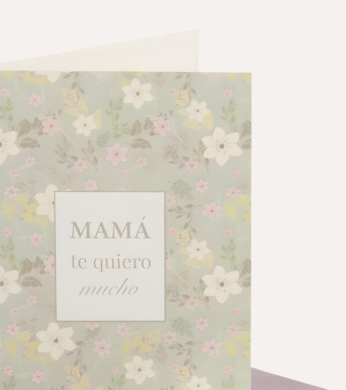 Tarjeta para Regalo con Sobre para Mamá de Papel