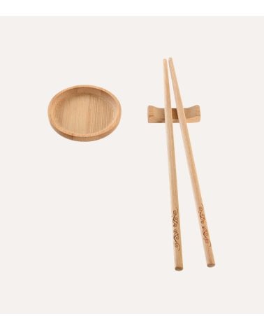 Set de 10 Piezas para Sushi Tradicional de Bambú