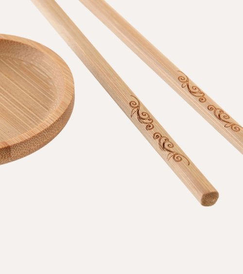 Set de 10 Piezas para Sushi Tradicional de Bambú